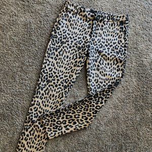Leopard printed pantalon